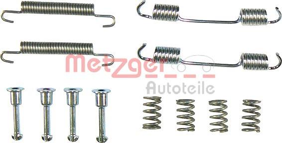 Metzger 105-0708 - Комплект принадлежности, челюсти за ръчна спирачка vvparts.bg