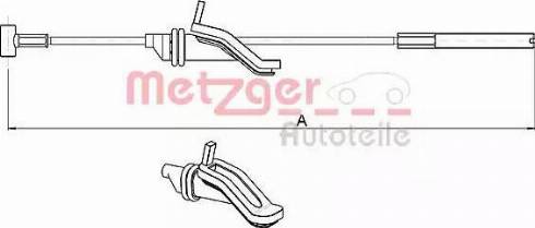 Metzger 10.5363 - Жило, ръчна спирачка vvparts.bg