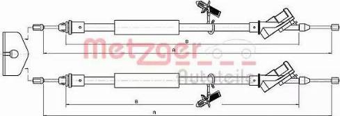 Metzger 10.5367 - Жило, ръчна спирачка vvparts.bg