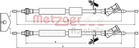 Metzger 10.5371 - Жило, ръчна спирачка vvparts.bg