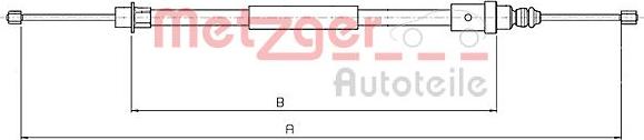 Metzger 10.6215 - Жило, ръчна спирачка vvparts.bg