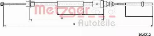 Metzger 10.6212 - Жило, ръчна спирачка vvparts.bg