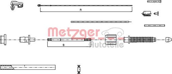 Metzger 10.0382 - Жило за газ vvparts.bg