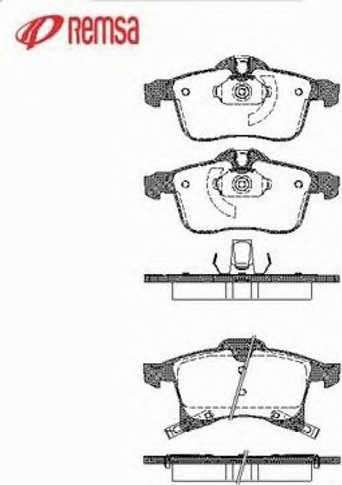 Metzger 103602 - Комплект спирачно феродо, дискови спирачки vvparts.bg