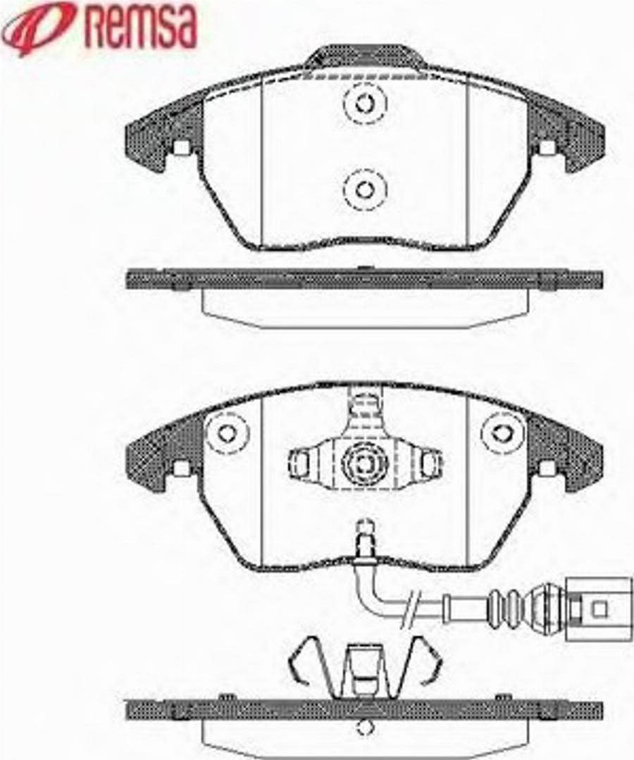 Metzger 103001 - Комплект спирачно феродо, дискови спирачки vvparts.bg