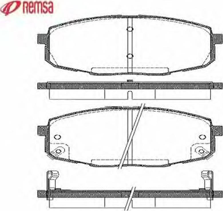 Metzger 103802 - Комплект спирачно феродо, дискови спирачки vvparts.bg