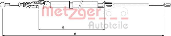 Metzger 10.7508 - Жило, ръчна спирачка vvparts.bg