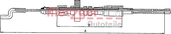 Metzger 10.7391 - Жило, ръчна спирачка vvparts.bg