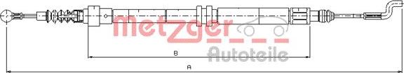 Metzger 10.7393 - Жило, ръчна спирачка vvparts.bg