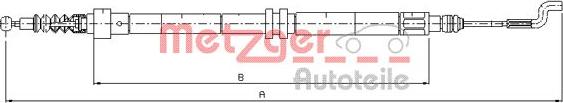 Metzger 10.7392 - Жило, ръчна спирачка vvparts.bg