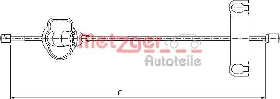 Metzger 11.5501 - Жило, ръчна спирачка vvparts.bg