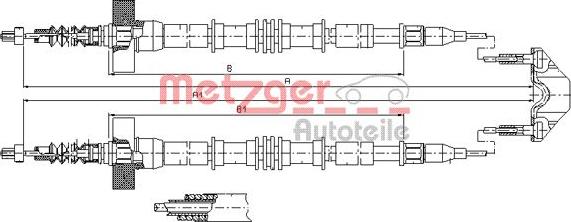 Metzger 11.5859 - Жило, ръчна спирачка vvparts.bg