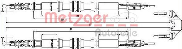 Metzger 11.5858 - Жило, ръчна спирачка vvparts.bg