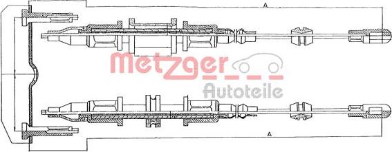 Metzger 11.5853 - Жило, ръчна спирачка vvparts.bg