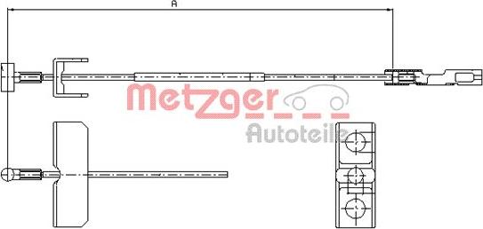 Metzger 11.6802 - Жило, ръчна спирачка vvparts.bg