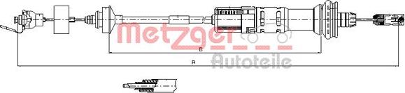 Metzger 11.3043 - Въжен механизъм, задействане на съединителя vvparts.bg