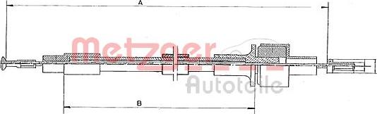 Metzger 11.2433 - Въжен механизъм, задействане на съединителя vvparts.bg