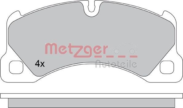 Metzger 1170445 - Комплект спирачно феродо, дискови спирачки vvparts.bg