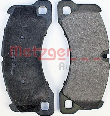 Metzger 1170445 - Комплект спирачно феродо, дискови спирачки vvparts.bg