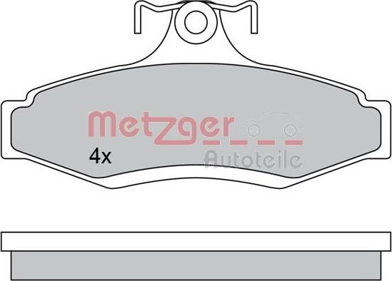 Metzger 1170581 - Комплект спирачно феродо, дискови спирачки vvparts.bg