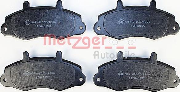 Metzger 1170604 - Комплект спирачно феродо, дискови спирачки vvparts.bg