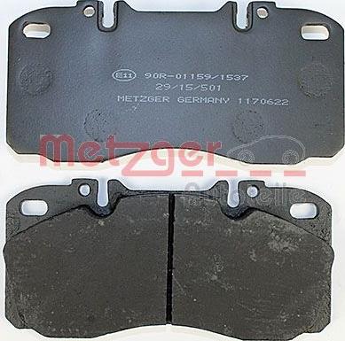 Metzger 1170622 - Комплект спирачно феродо, дискови спирачки vvparts.bg
