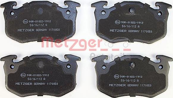 Metzger 1170050 - Комплект спирачно феродо, дискови спирачки vvparts.bg