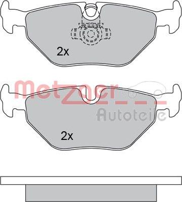 Metzger 1170014 - Комплект спирачно феродо, дискови спирачки vvparts.bg