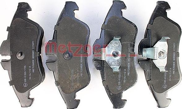 Metzger 1170071 - Комплект спирачно феродо, дискови спирачки vvparts.bg