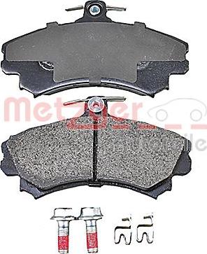 Metzger 1170166 - Комплект спирачно феродо, дискови спирачки vvparts.bg