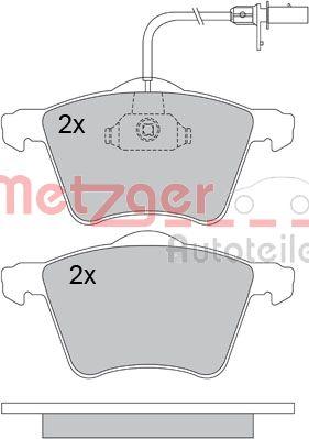 Metzger 1170104 - Комплект спирачно феродо, дискови спирачки vvparts.bg