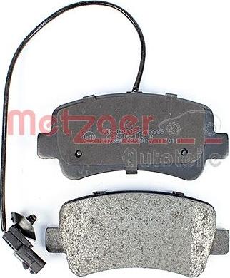 Metzger 1170111 - Комплект спирачно феродо, дискови спирачки vvparts.bg