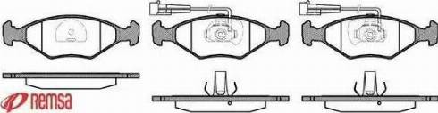 Metzger 1170806 - Комплект спирачно феродо, дискови спирачки vvparts.bg