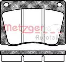 Metzger 1170808 - Комплект спирачно феродо, дискови спирачки vvparts.bg