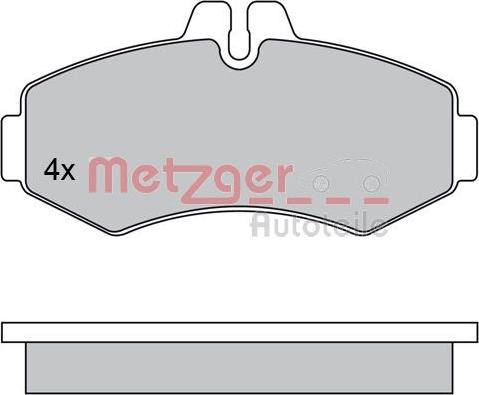 Metzger 1170303 - Комплект спирачно феродо, дискови спирачки vvparts.bg