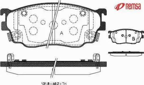 Metzger 1170751 - Комплект спирачно феродо, дискови спирачки vvparts.bg