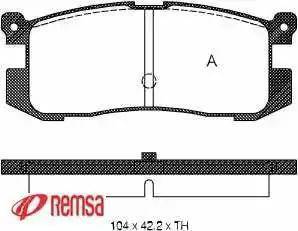 Triscan 21558 - Комплект спирачно феродо, дискови спирачки vvparts.bg