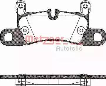 Metzger 1170779 - Комплект спирачно феродо, дискови спирачки vvparts.bg