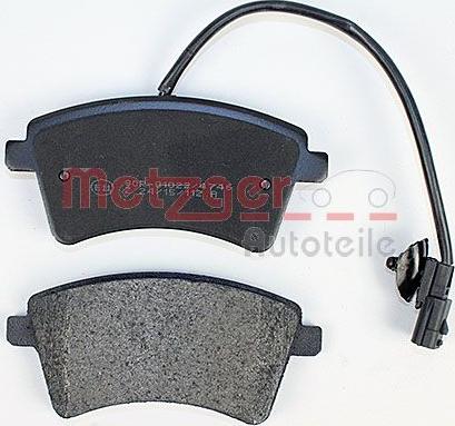 Metzger 1170776 - Комплект спирачно феродо, дискови спирачки vvparts.bg
