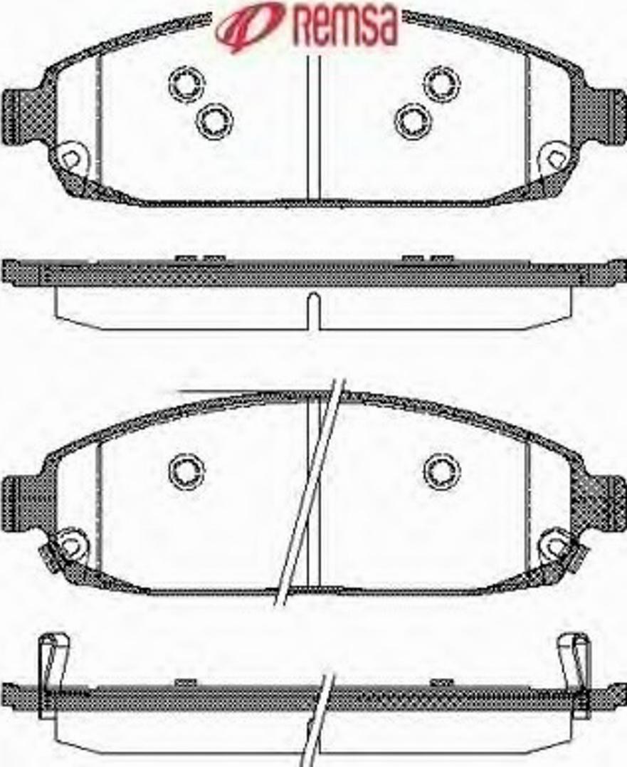 Metzger 117302 - Комплект спирачно феродо, дискови спирачки vvparts.bg