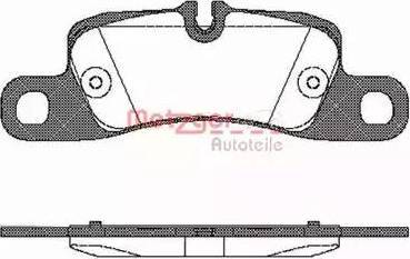 Metzger 1170778 - Комплект спирачно феродо, дискови спирачки vvparts.bg