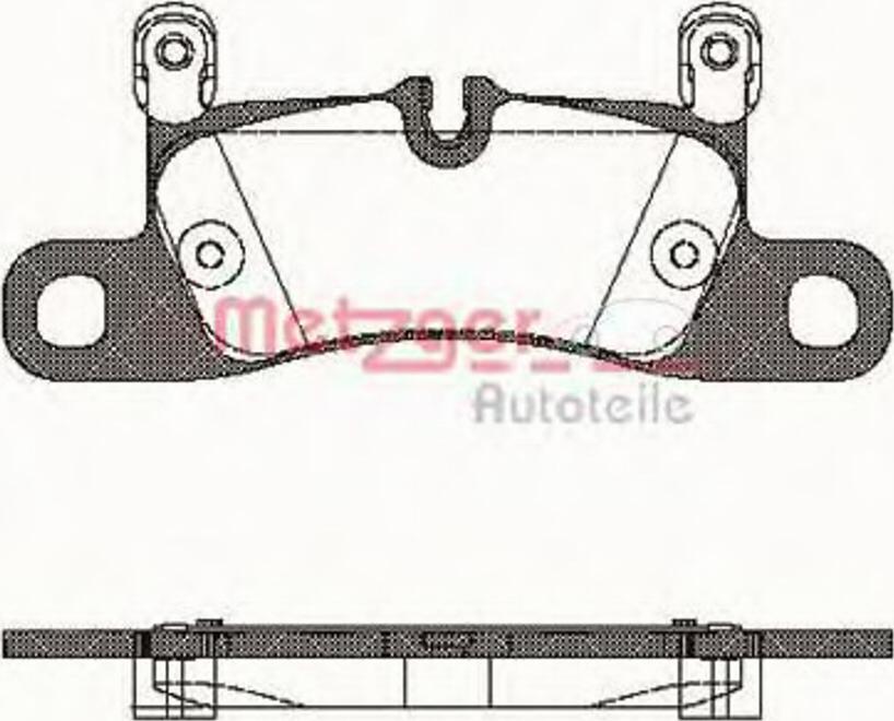 Metzger 137920 - Комплект спирачно феродо, дискови спирачки vvparts.bg