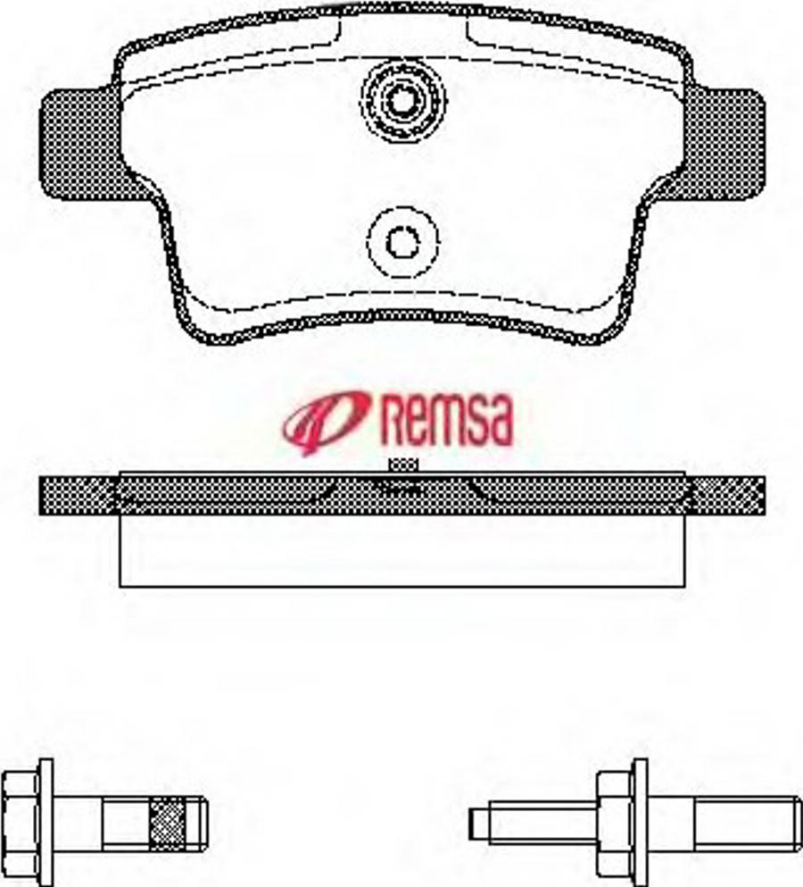 Metzger 124100 - Комплект спирачно феродо, дискови спирачки vvparts.bg