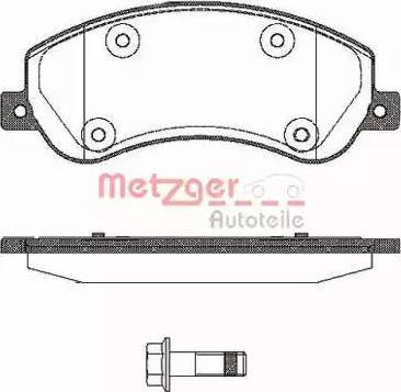 Metzger 1170774 - Комплект спирачно феродо, дискови спирачки vvparts.bg