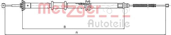 Metzger 12.0733 - Жило, ръчна спирачка vvparts.bg