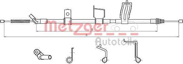 Metzger 17.0330 - Жило, ръчна спирачка vvparts.bg