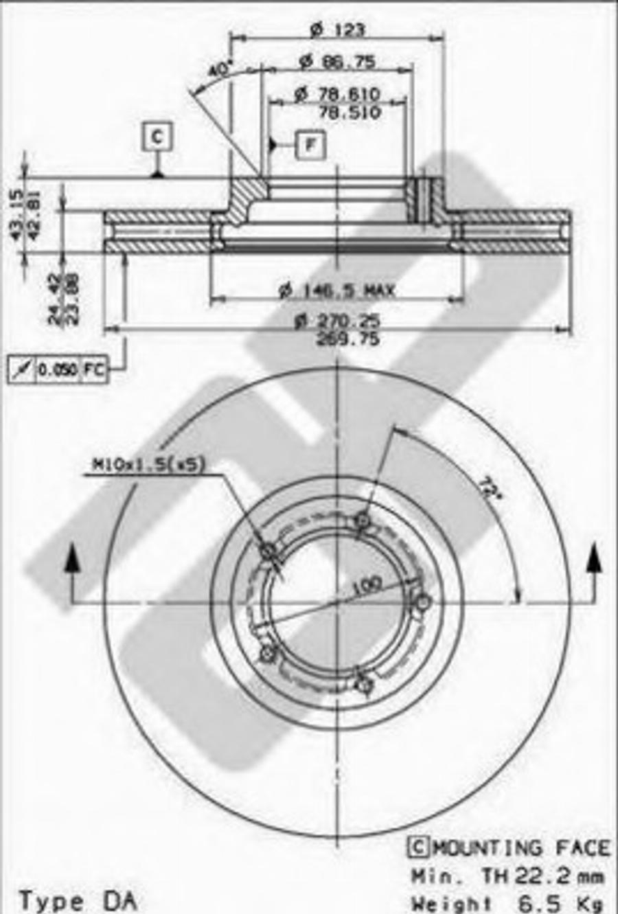 Metzger 24651 - Спирачен диск vvparts.bg