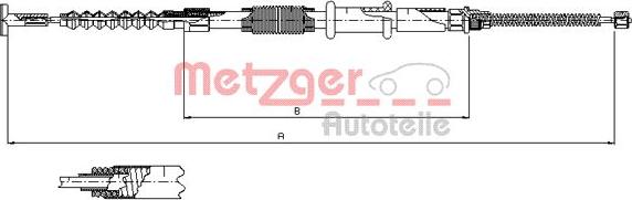 Metzger 241.1 - Жило, ръчна спирачка vvparts.bg