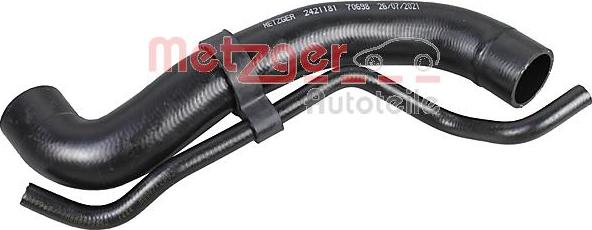 Metzger 2421181 - Маркуч на радиатора vvparts.bg