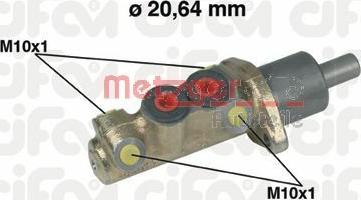 Metzger 202-039 - Спирачна помпа vvparts.bg